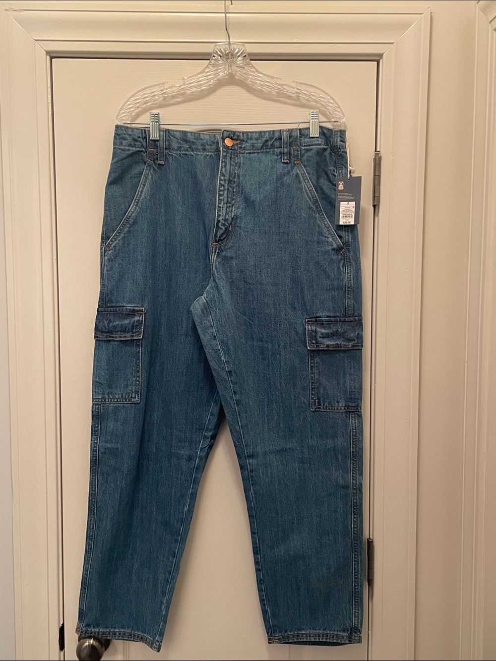 Target women’s  Blue Cargo Denim Pants